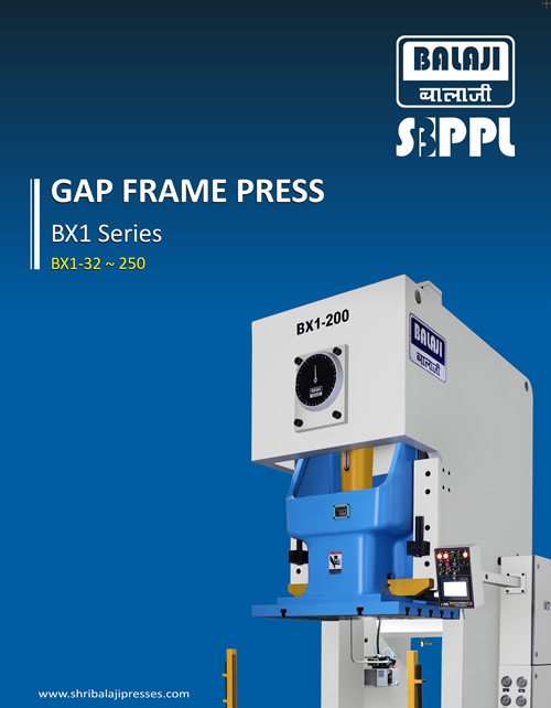 Gap Frame Single Crank Power Press (BX1Series) Shri Balaji Presses