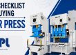 Quality Checklist before Buying a Power Press